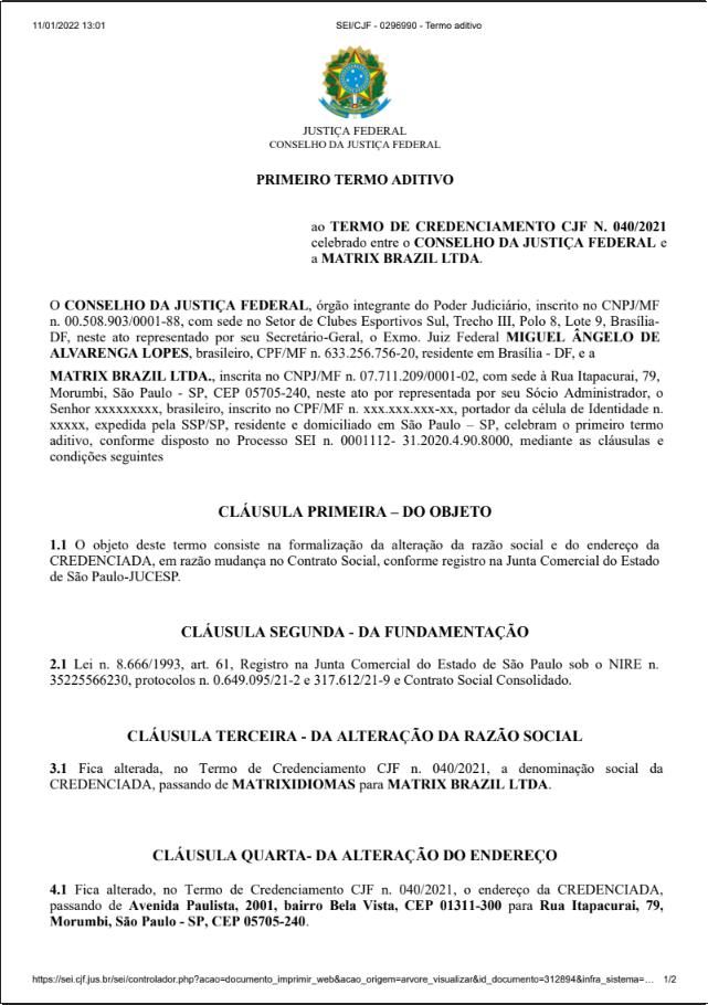 termo de credenciamento cjf